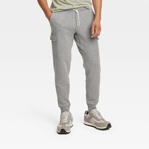 All In Motion Fleece Cargo Pants, Men's Size XXL, Heather Gray